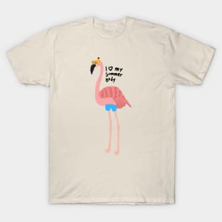 Flamingo Summer Body T-Shirt